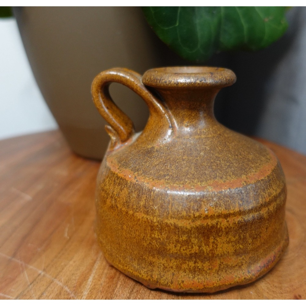 Handmade Ceramic Pitcher Small Vintage Rustic Pottery Jug